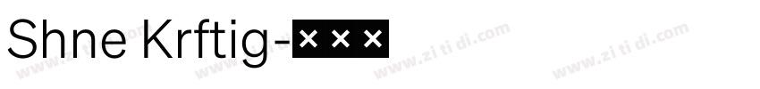Shne Krftig字体转换